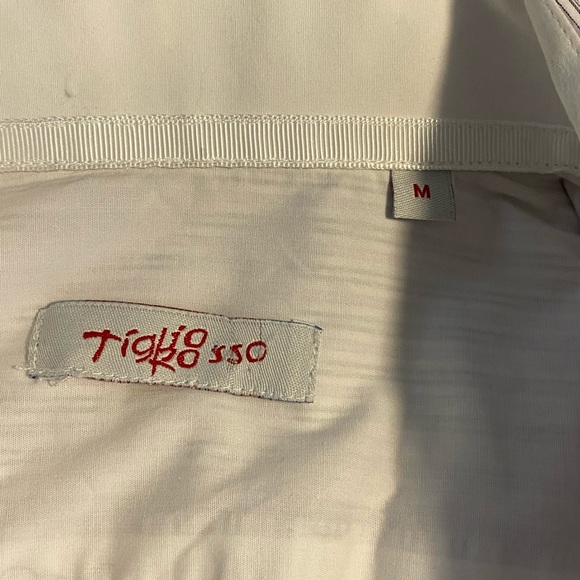 Tiglio Rosso M Violet Striped Button Shirt EUC - Picture 5 of 5